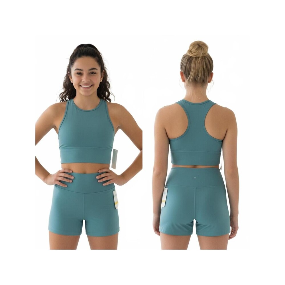 Zella Active Set - Crop Top & Shorts - High Waist - Athletic